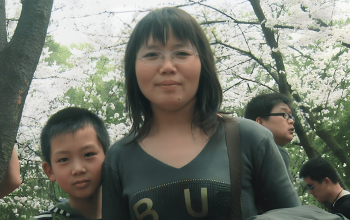 Ms. Gong Xianghui and her son.