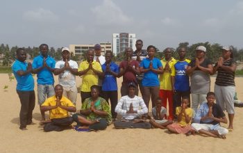 Falun Gong practitioners in Togo, Africa celebrate the 10th anniversary of the practice’s introduction in January 2023.