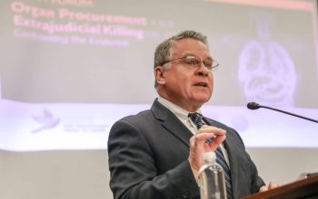 Rep. Chris Smith (R-N.J.) at the Policy Forum on Organ Procurement and Extrajudicial Execution in China on Capitol Hill on March 10, 2020. (Samira Bouaou/The Epoch Times)